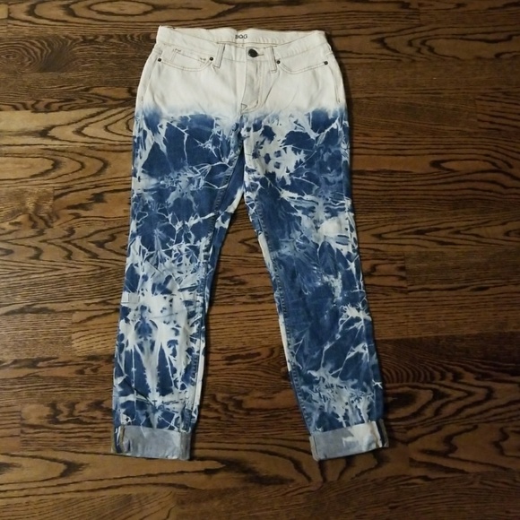 tie dye white pants